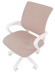 Детское компьютерное кресло CHAIRMAN KIDS 103 LT, ткань букле barni, зефир, пластик белый